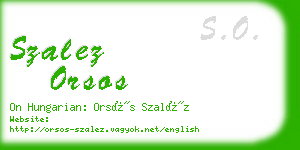 szalez orsos business card